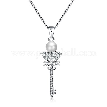 Ожерелье моды латуни кулон NJEW-BB26593-1
