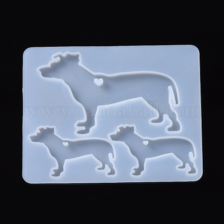 Moldes de silicona colgante perro DIY-I026-25-1