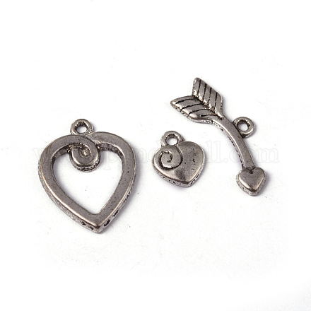 Tibetan Style Alloy Toggle Clasps X-LF5027Y-1
