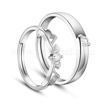 Shegrace popular 925 anillos de pareja de plata esterlina JR275A-1
