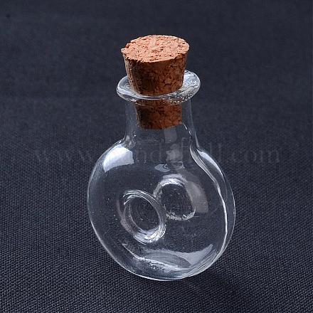 Glass Bottles AJEW-D037-02-1