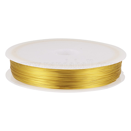 銅製ワイヤー  ラウンド  ゴールド  0.3mm  約236.22フィート（72m）/ロール CWIR-TAC0002-02A-02-1