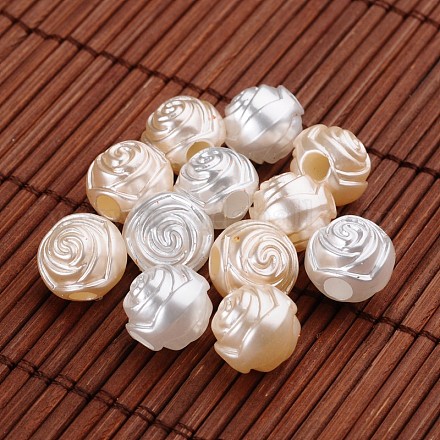 Perles en acrylique de perle d'imitation OACR-O002-2143-1