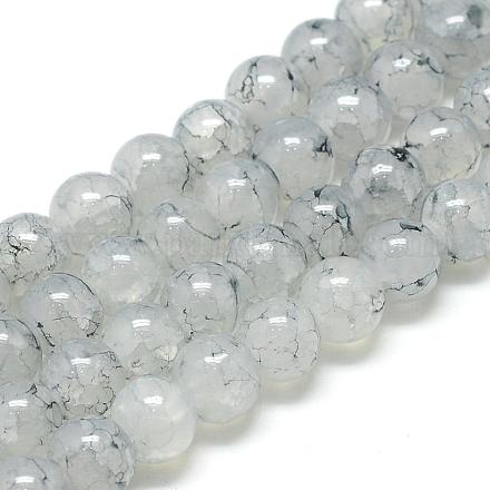 Chapelets de perles en verre DGLA-S115-6mm-YS55-1