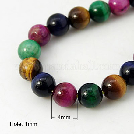 Natural Tiger Eye Beads Strands G-G101-4mm-6-1
