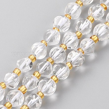 Natürlichem Quarz-Kristall-Perlen Stränge G-A030-B36-6mm-A-1