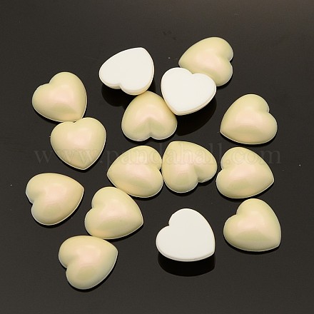 Heart Acrylic Cabochons ACAB-N005-8mm-J12-1