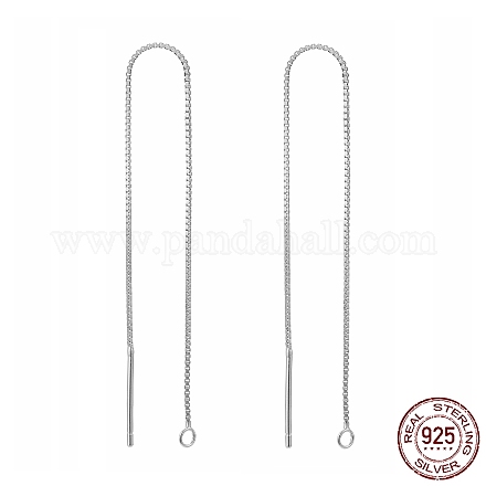 Accessoires pour boucles d'oreilles en argent sterling plaqué rhodium X-STER-E051-C-01P-1
