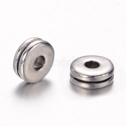 Tibetan Style Alloy Spacer Beads X-TIBEB-ZN60102-AS-RS-1
