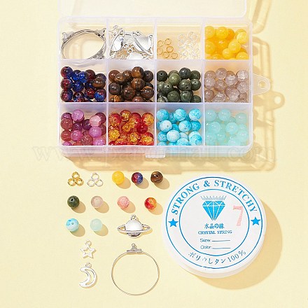 DIY Planet Earring Bracelet Making Kit DIY-FS0004-33-1
