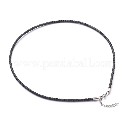Braided Waxed Polyester Cord Necklaces Making NJEW-Z011-03P-C-1