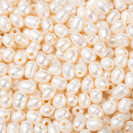 Perle di perle d'acqua dolce coltivate naturali di grado b PEAR-P001-1-1