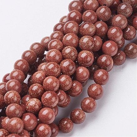 Chapelets de perles en goldstone synthétique GSR003-1