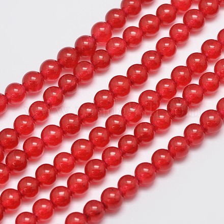 Natural & Dyed Malaysia Jade Bead Strands X-G-A146-6mm-A02-1