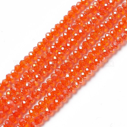 Chapelets de perles en verre électroplaqué EGLA-R048-2mm-21-1