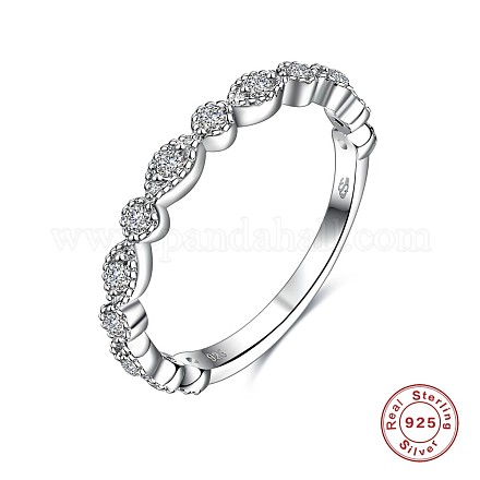 925 стерлингового серебра кольца перста RJEW-AA00737-S-16-1