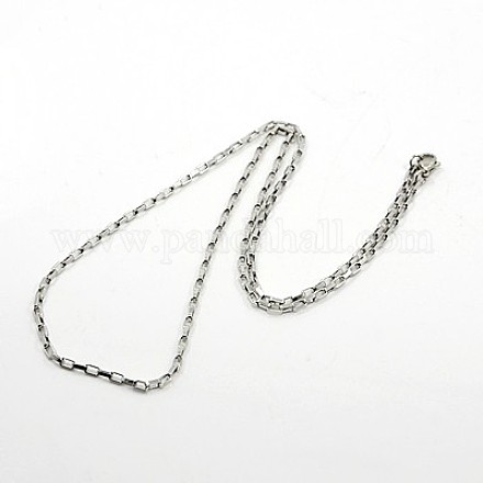 Box Chain Necklace for Men X-NJEW-F027-17-2mm-1