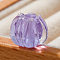 Handmade Lampwork Beads, Flower Shape, Lilac, 12x10mm, Hole: 2mm