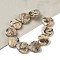 Natural Feldspar Beads Strands, Faceted, Heart, 14.5~15x15~15.5x5.5~6mm, Hole: 1mm, about 10pcs/strand, 5.51~5.71''(14~14.5cm)