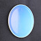 Opalite Massage Stone, Thumb Worry Stone, Pocket Palm Stones, for Relaxing, Pain Relief, Oval, 45x35x8mm