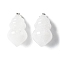 Natural Quartz Crystal Pendants, with Brass Finding, Cone, 44.5~47.5x23.5~24mm, Hole: 6x4.5mm