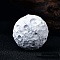 Moon Meteorite Natural Howlite Crystal Ball, Reiki Energy Stone Display Decorations for Healing, Meditation, Witchcraft, 43mm