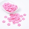 Acrylic Sewing Buttons for Costume Design, Plastic Buttons, 2-Hole, Dyed, Flower Wintersweet, Pink, 16x2mm, Hole: 1mm