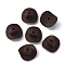 Silicone Beads, Hat, Coconut Brown, 21x21x9mm, Hole: 2mm