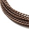 Aluminum Wire, Twisted Round, Camel, 1.6mm, about 16.40 Feet(5m)/Roll