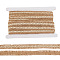 10M Braided Burlap Ribbon, for Clothing Hat Material Shoe Material Accessories, with 1Pc Cardboard Display Card, Tan, 5/8~3/4 inch(16~17.5mm), about 10.94 Yards(10m)/Card