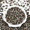 Spray Painted Glass Seed Beads, Oval, Cadet Blue, 7x4~4.5mm, Hole: 0.9mm, about 2500pcs/pound