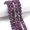 Natural Lepidolite/Purple Mica Stone Beads Strands, Round, 10mm, Hole: 0.8mm, about 38~39pcs/strand, 15.24''~15.75''(38.7~40cm)