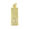 Brass Micro Pave Clear Cubic Zirconia Pendants, Real 18K Gold Plated, Rectangle, Letter Q, 23.5x7.5x2mm, Hole: 3mm