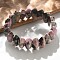 Bicone Natural Rhodonite Beads Stretch Bracelets for Women Men, Inner Diameter: 2-1/4~ 2-1/2 inch(5.75~6.45cm)