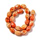 Brins de perles de jaspe impérial naturel G-B032-A01-02-2