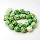Synthetic Ocean White Jade Beads Strands G-C210-12x10mm-M-3