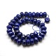 Natural Lapis Lazuli Rondelle Beads Strands G-L168-01-2