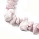Bracelets extensibles en perles d'opale rose naturelle BJEW-JB06618-5