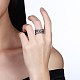 Anillos de dedo de plata 925 esterlina tailandesa RJEW-BB30830-6-4
