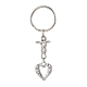 Porte-clés pendentif en alliage coeur saint valentin KEYC-JKC00625-03-1