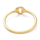 イオンプレーティング(ip) キュービックジルコニア付きステンレスリング形指輪304個  ゴールドカラー  内径：17.2mm RJEW-K244-10G-3