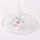 Cuentas de vidrio de cristal vino charms AJEW-JO00025-05-2