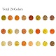 288g perles de rocaille en verre 24 couleurs SEED-JQ0005-01C-3mm-2
