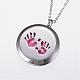 304 Stainless Steel Diffuser Locket Pendant Necklaces NJEW-G263-04-3