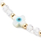 Adjustable Cubic Zirconia Beads Nylon Thread Slider Bracelets BJEW-JB06366-01-4