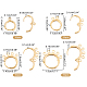 SUPERFINDINGS 40Pcs 4 Style Brass Leverback Earring Findings Brass Huggie Hoop Earrings Real 24K Gold Plated Earring Hooks for Jewelry Making Crafting Hole: 1~1.5mm Pin: 0.5~1mm KK-FH0003-98-4