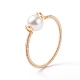 Anello per dito con perle di conchiglia RJEW-TA00016-5