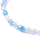 Bracelet extensible en perles de verre étincelantes pour femme BJEW-JB07664-02-4