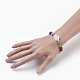 Natural Howlite Beads Stretch Bracelets BJEW-JB03930-03-3
