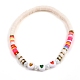 Handmade Polymer Clay Heishi Beads Stretch Bracelets BJEW-JB05307-01-1